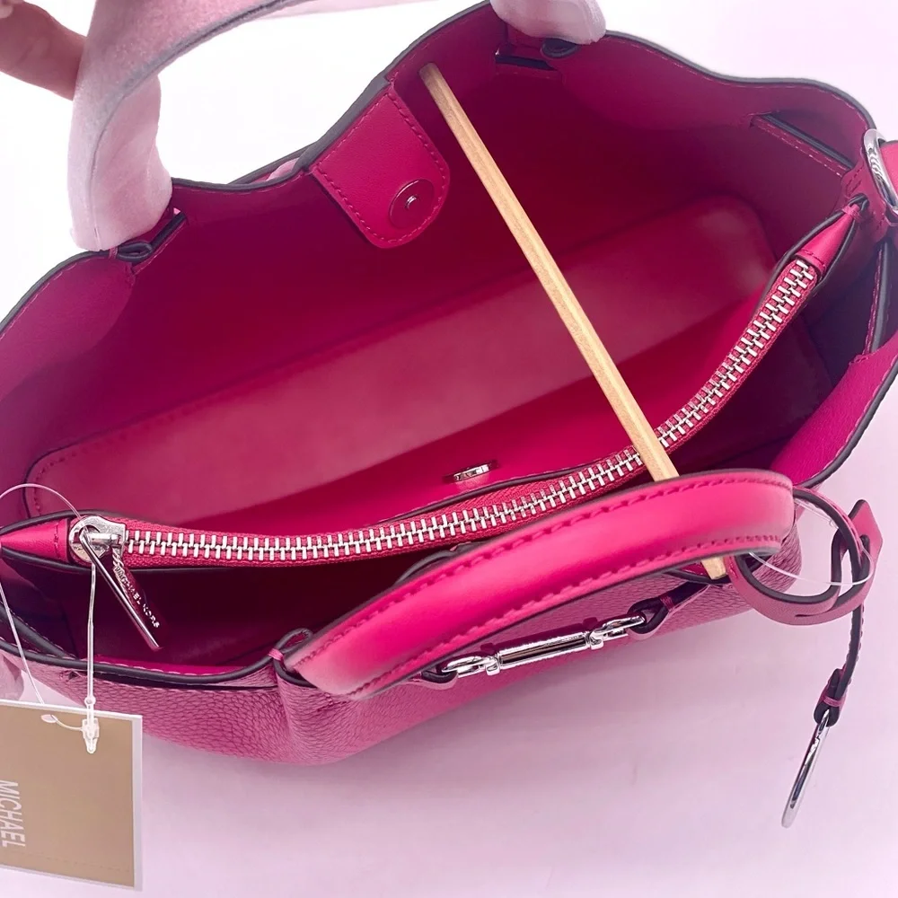 Michael Kors Carson Small Leather Satchel Crossbody